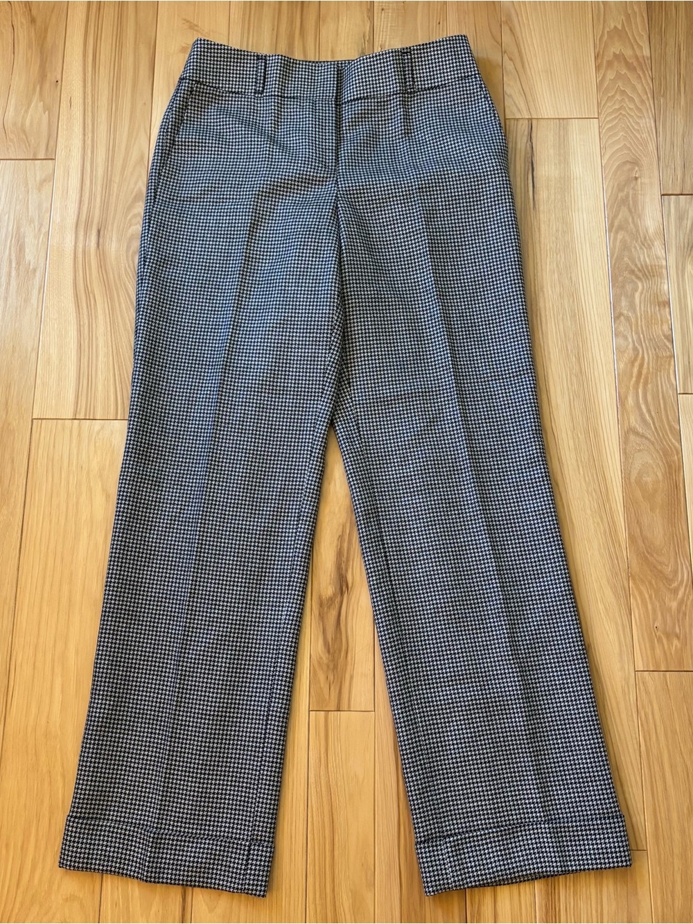 NEW Vintage Talbots Herringbone Patterned Wool Blend Pants